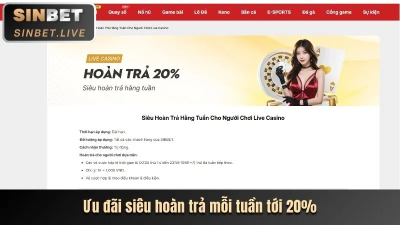 Chương trình hoàn trả hàng tuần tại yo88 code
